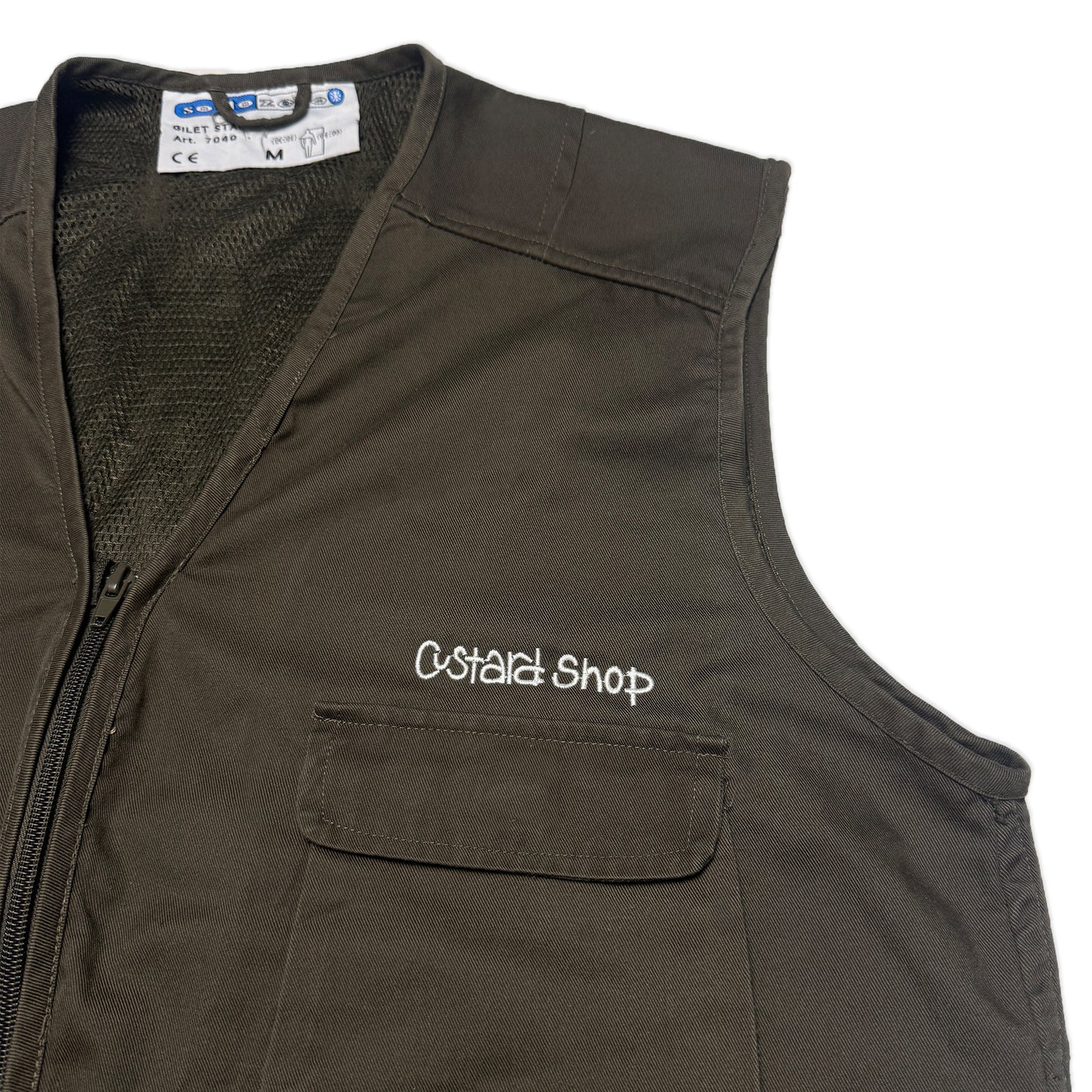 Custard Reclaimed Utility Gilet | Size Medium