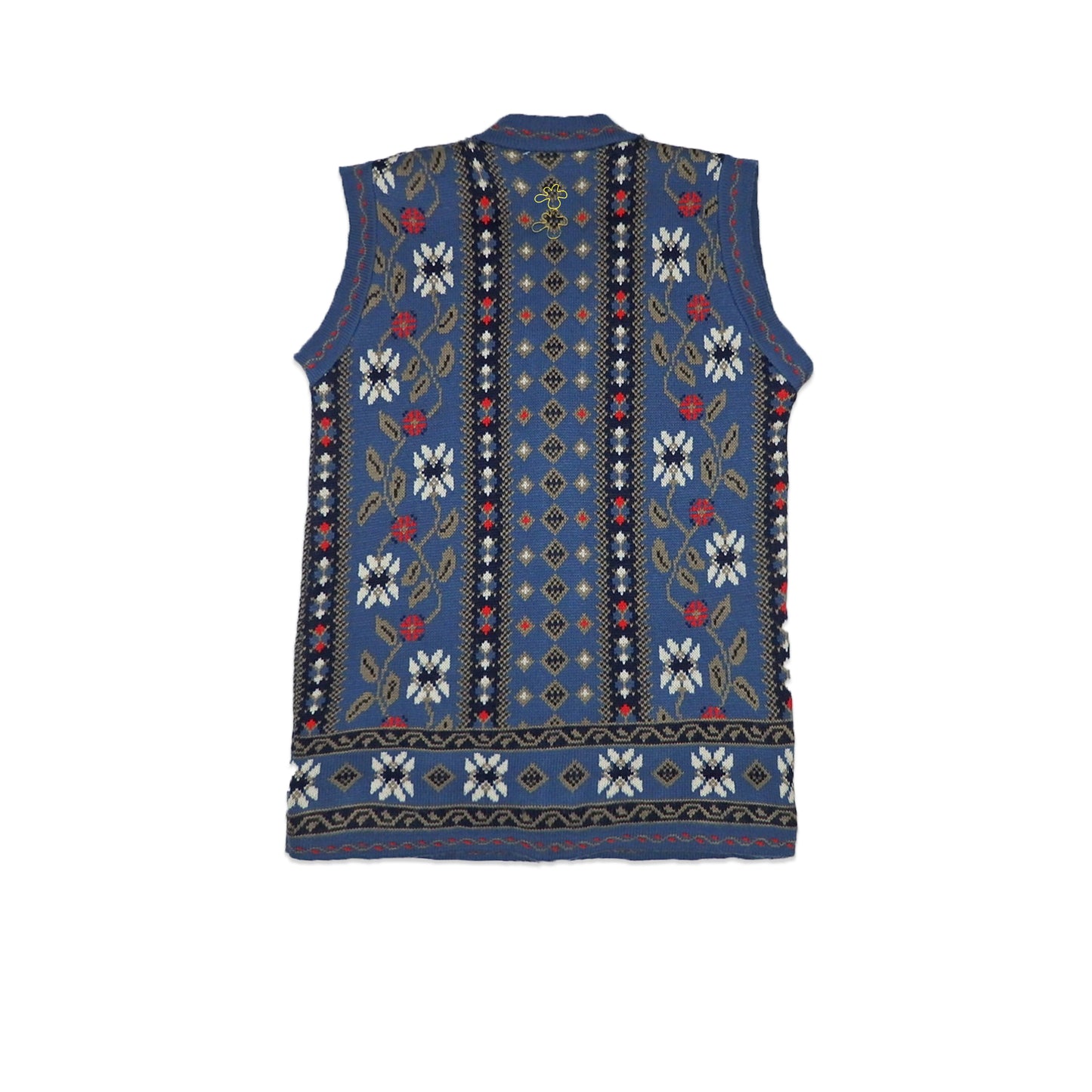 Custard Reclaimed Knitted Gilet | Size Large