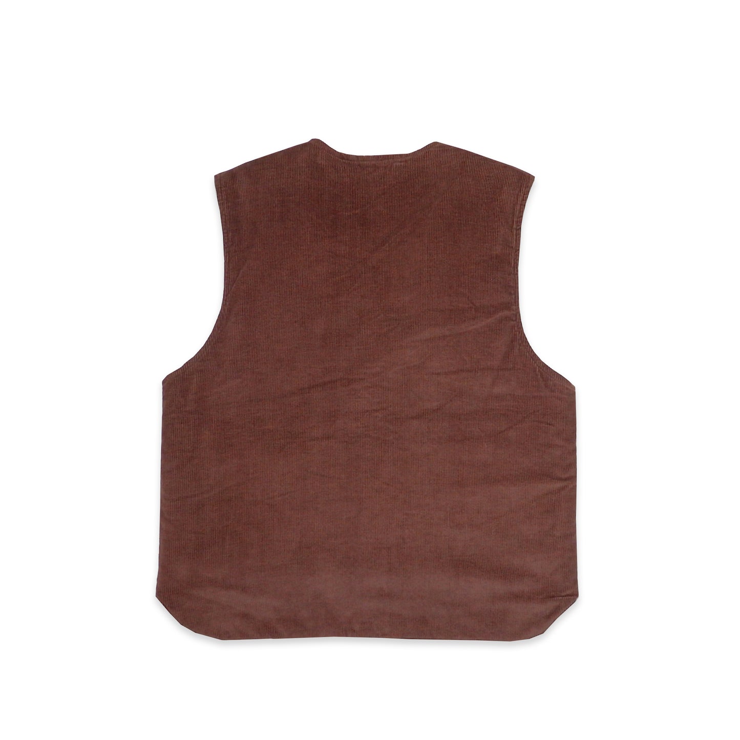 Custard Reclaimed Sherpa Lined Corduroy Gilet | Size Large