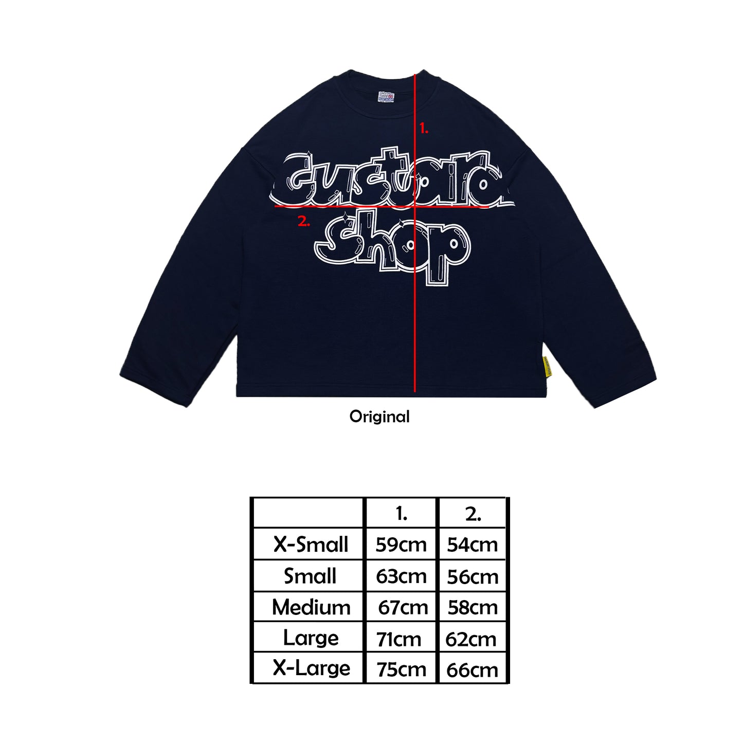 Heavyweight Boxy Graffiti Print T-Shirt | Navy