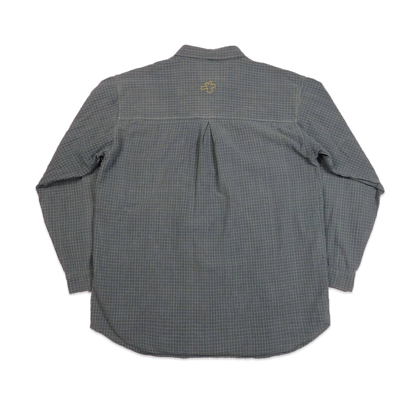 Custard Reclaimed Check Shirt | Size Large