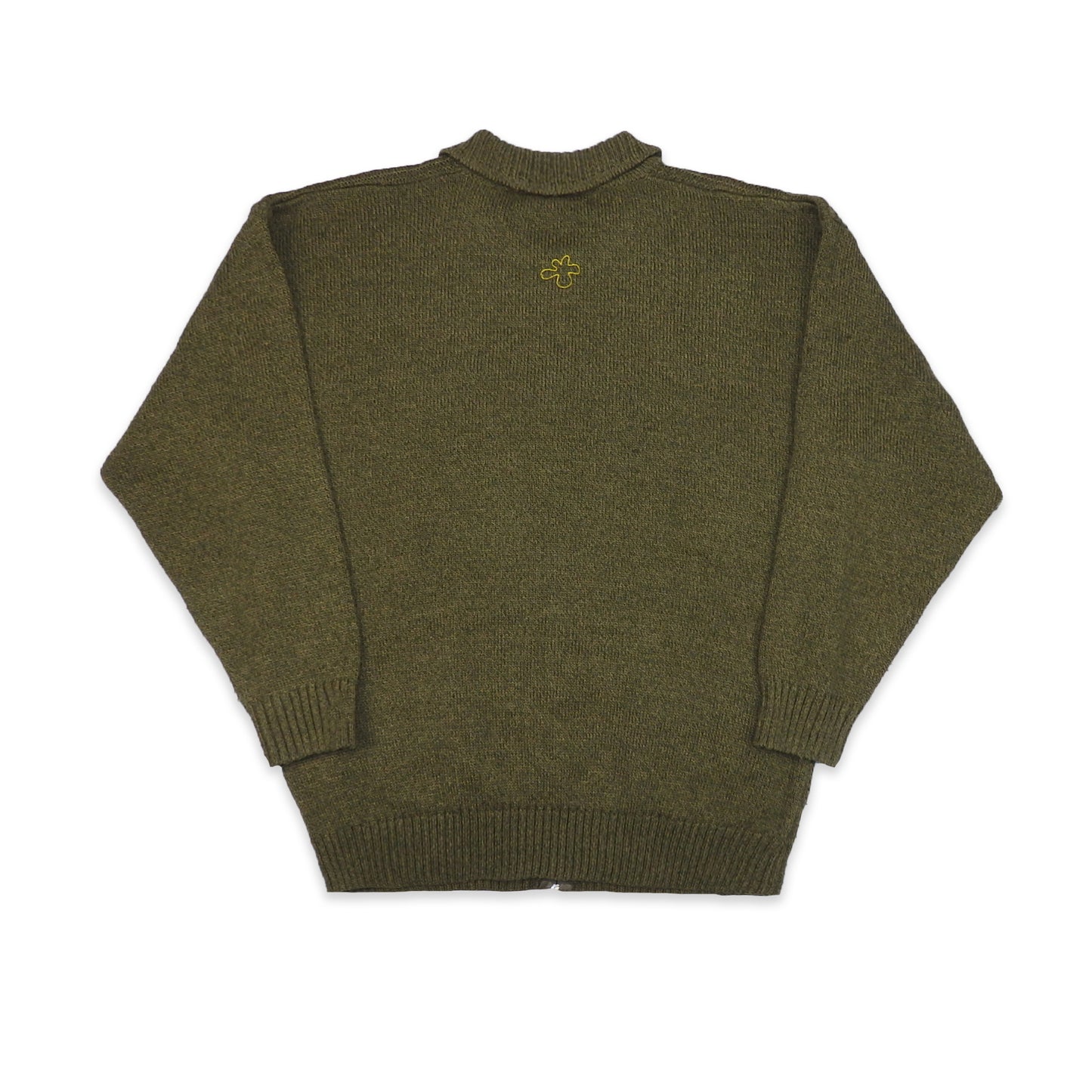 Custard Reclaimed Green Fleece | Size Large