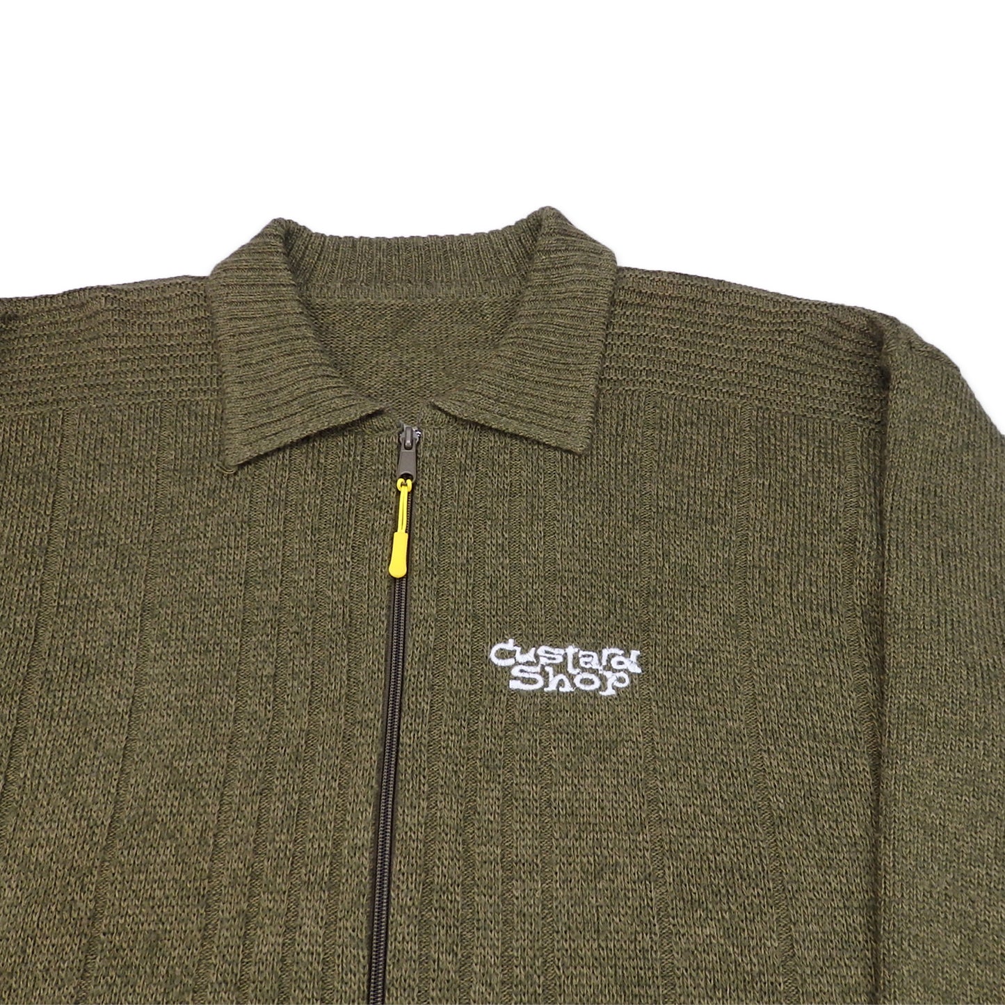 Custard Reclaimed Green Fleece | Size Large