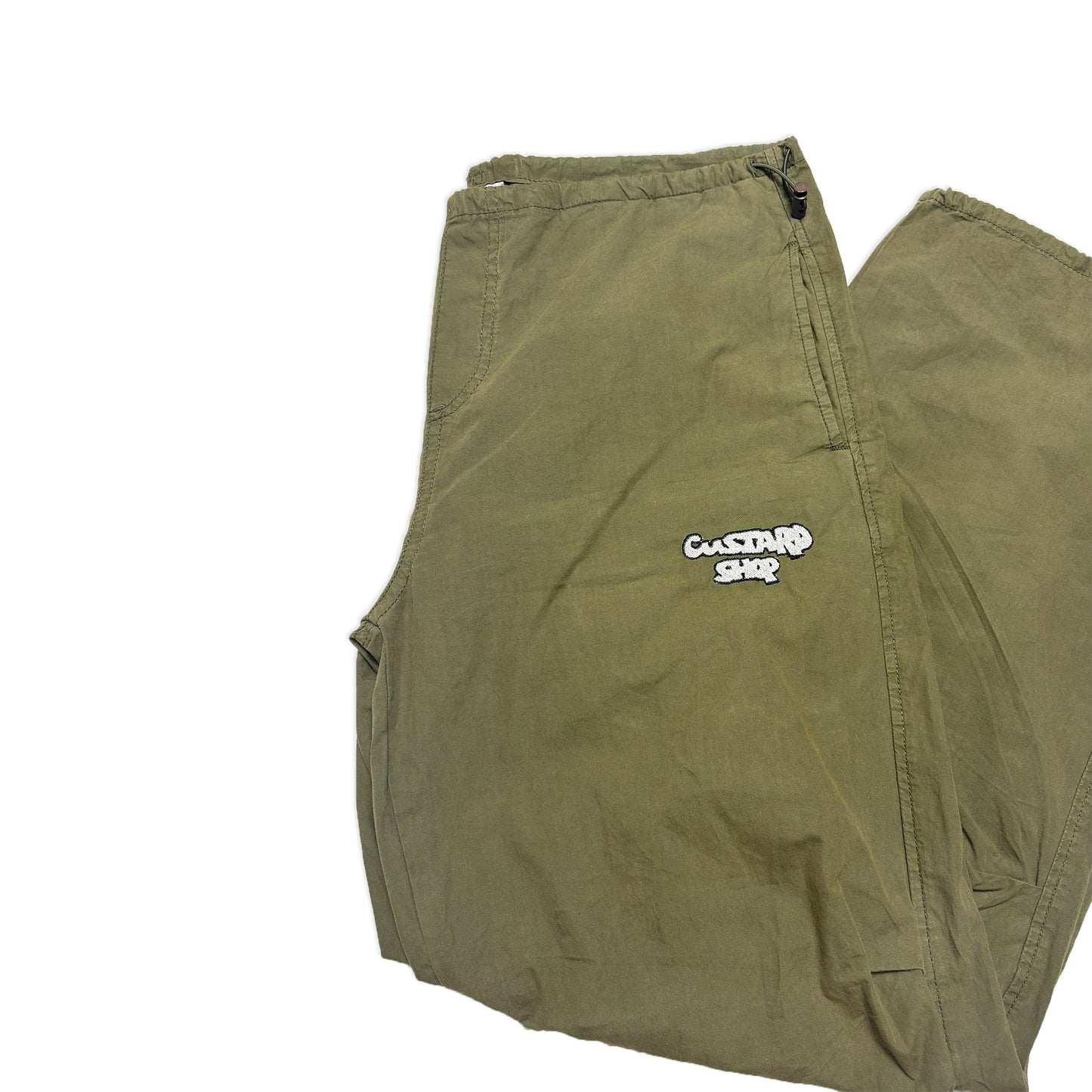 Custard Reclaimed Parachute Trouser | Size 34"