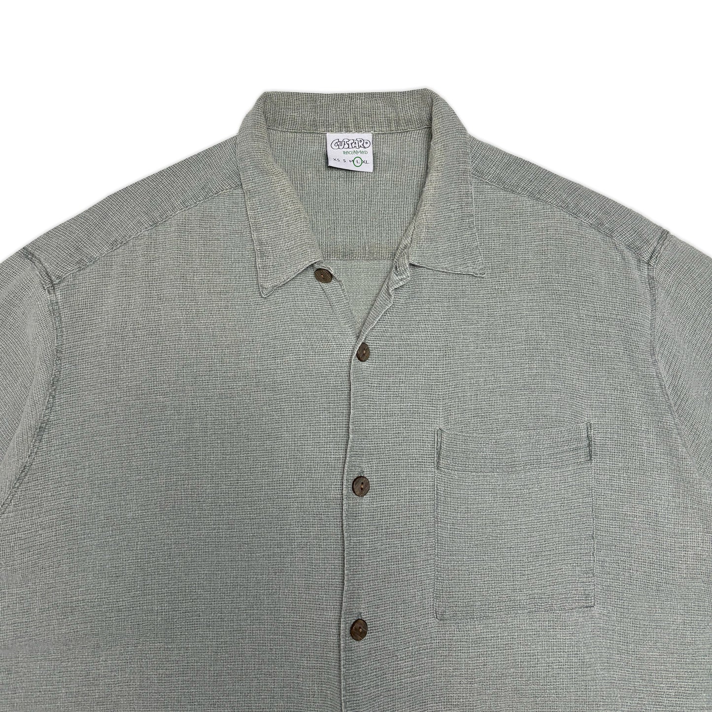 Custard Reclaimed Cotton Shirt | Size Large