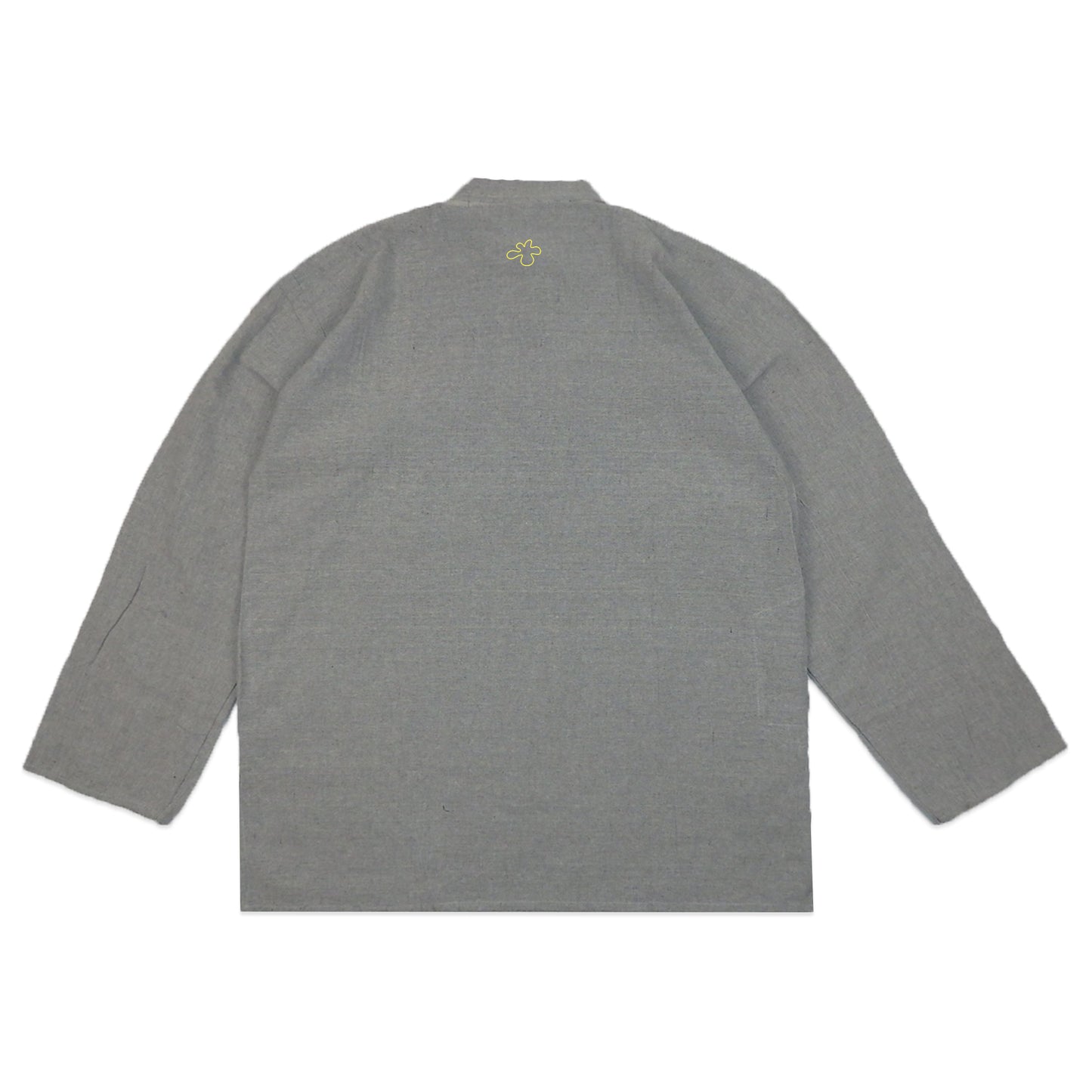 Custard Reclaimed Grey Button Shirt | Size Large