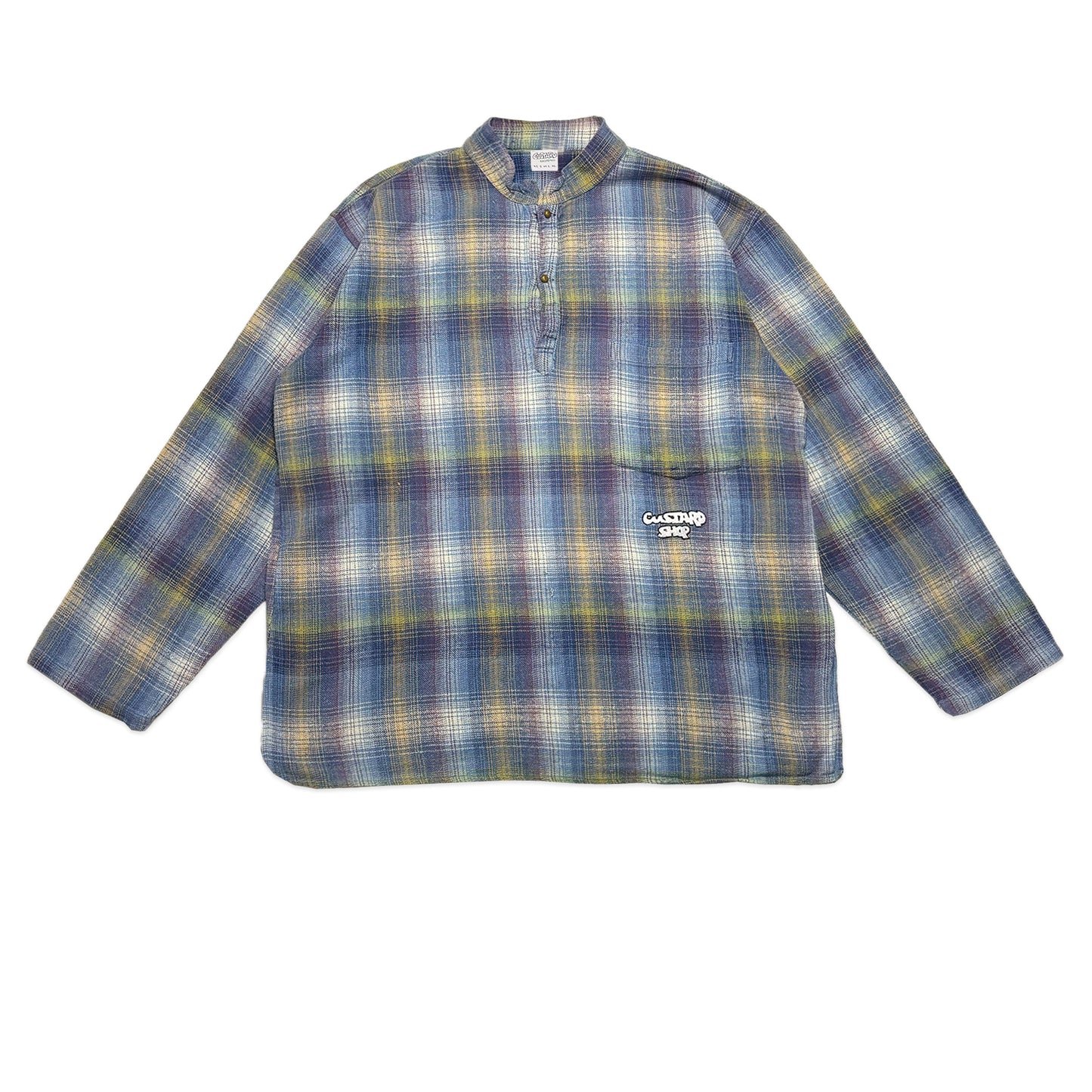 Custard Reclaimed Button Shirt | Size Large