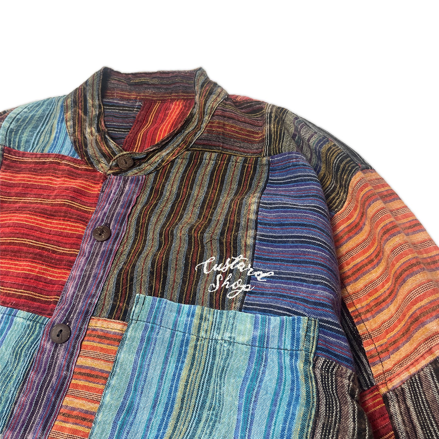 Custard Reclaimed Pattern Shirt | Size Large