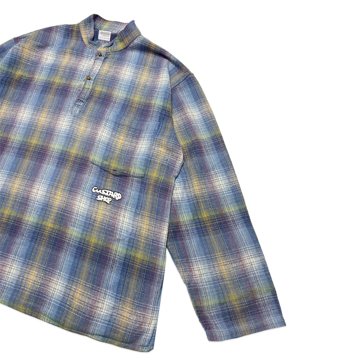 Custard Reclaimed Button Shirt | Size Large