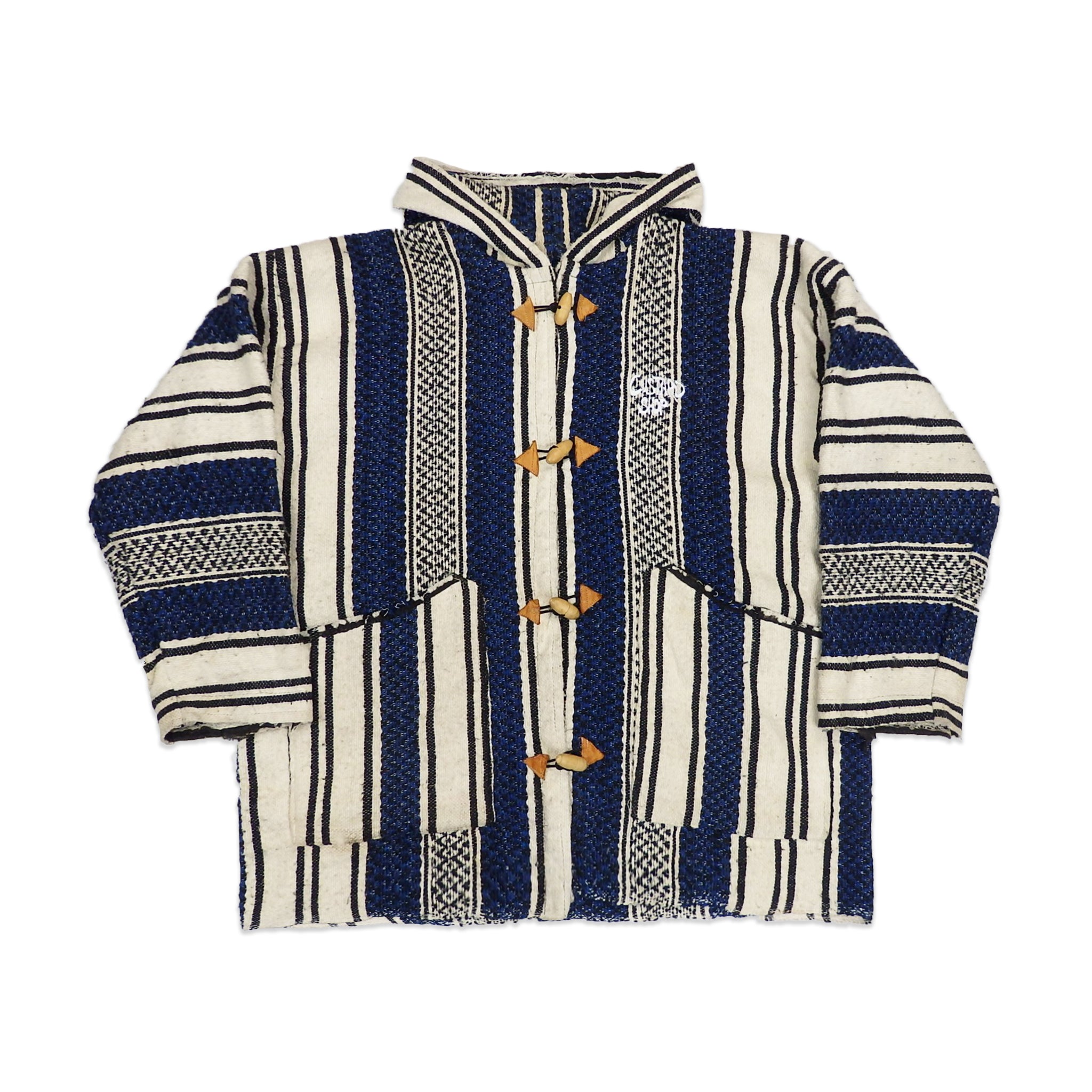 Custard Reclaimed Stripe Hippie Jacket | Size Large