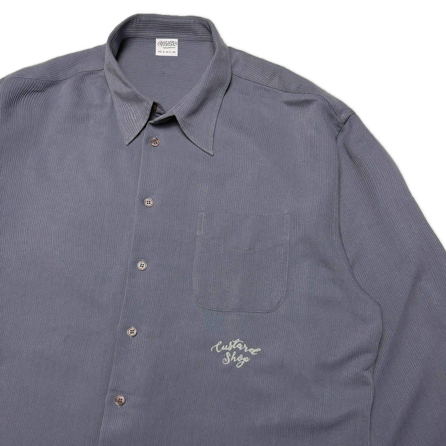 Custard Reclaimed Button Shirt | Size X-Large