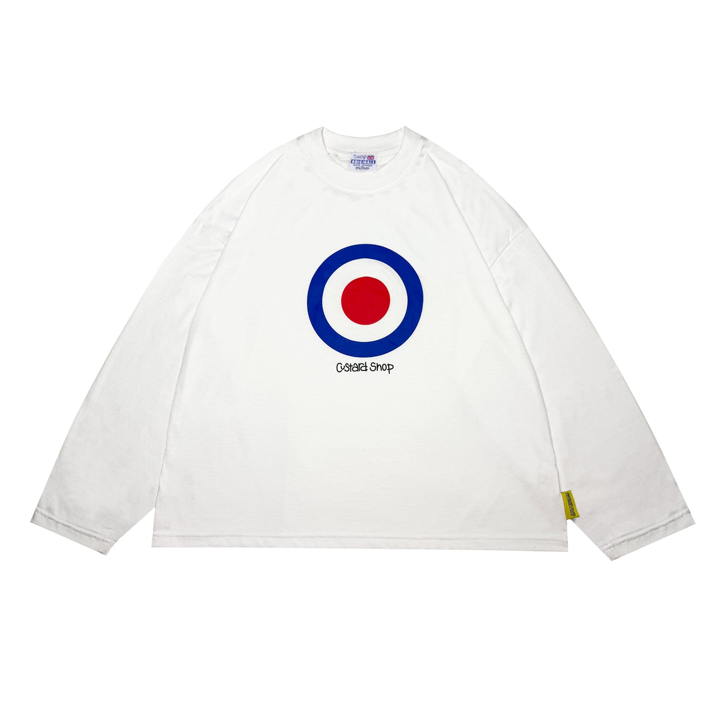 Lightweight Boxy Mod Print T-Shirt | White