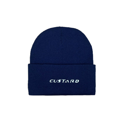 Embroidered Cuffed Beanie | Navy
