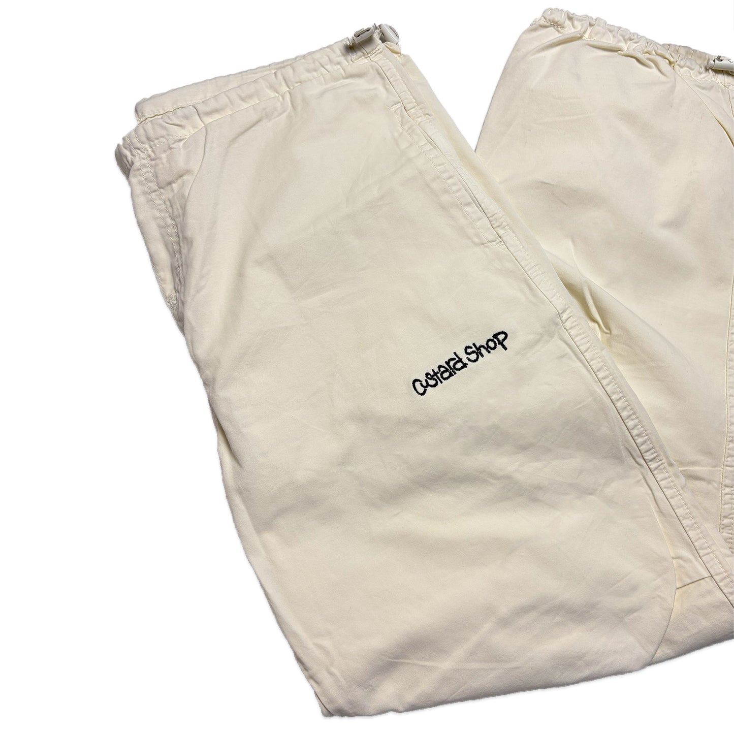 Custard Reclaimed Parachute Pant | Size Medium