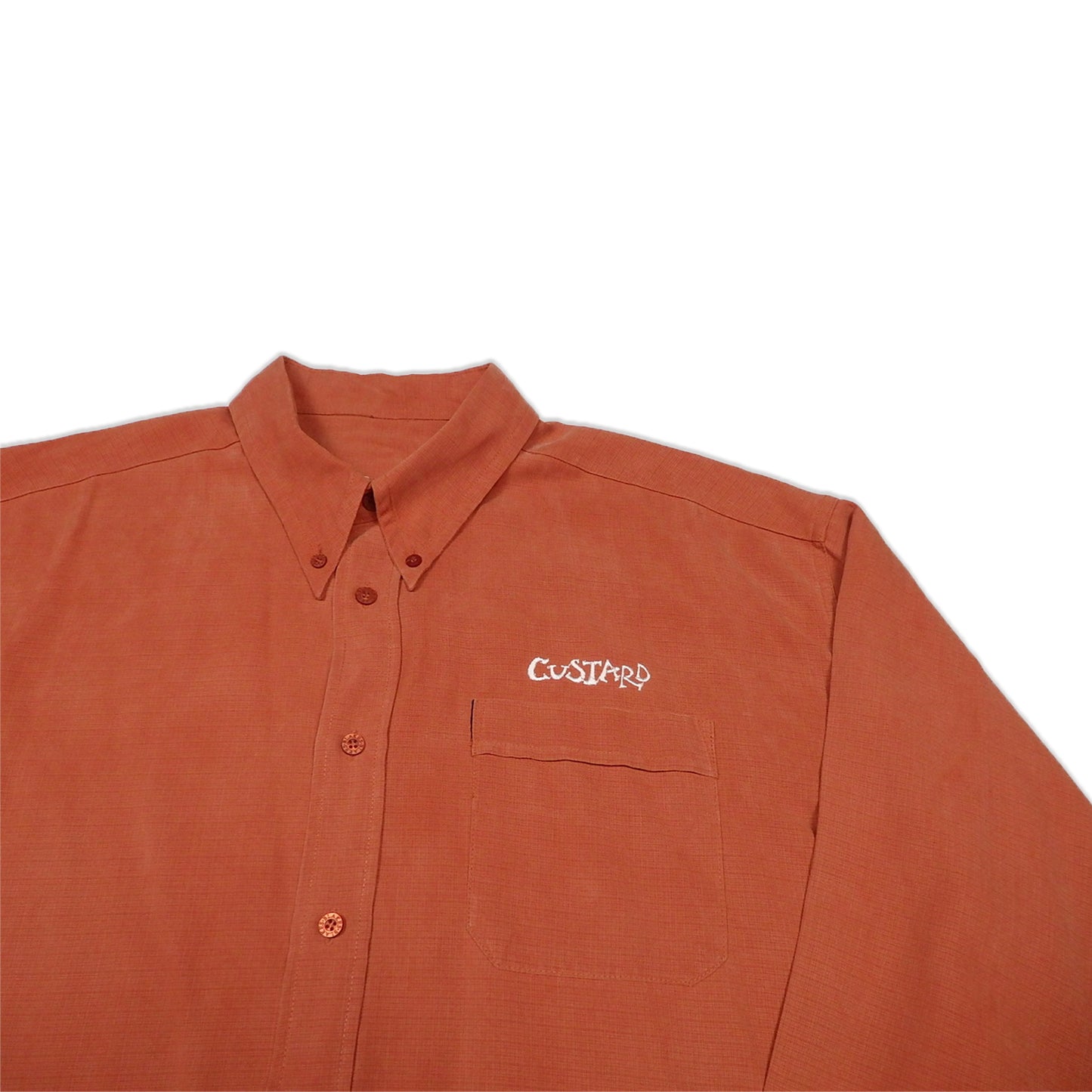 Custard Reclaimed Orange Shirt | Size XL