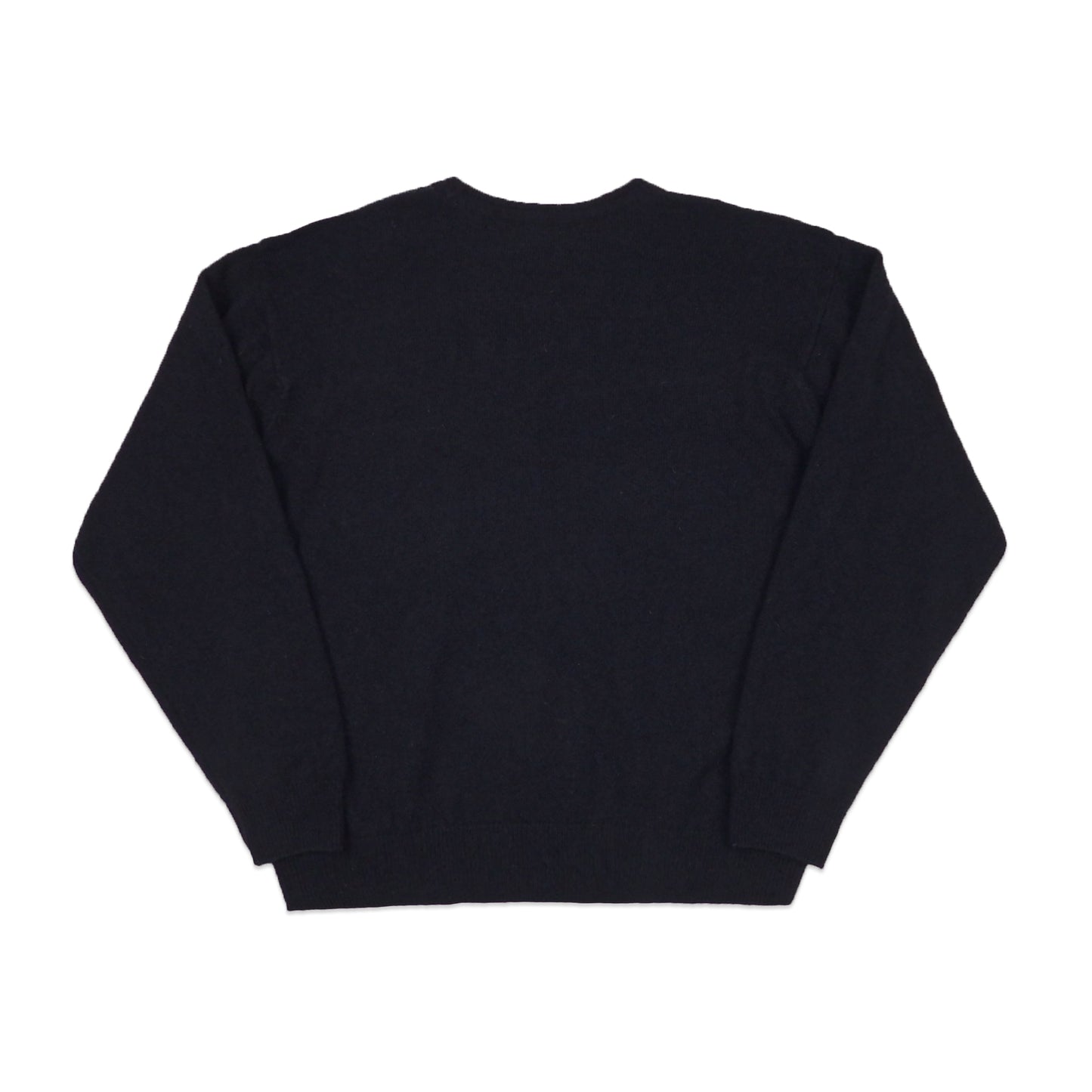 Custard Reclaimed Blue Pattern Jumper | Size Large