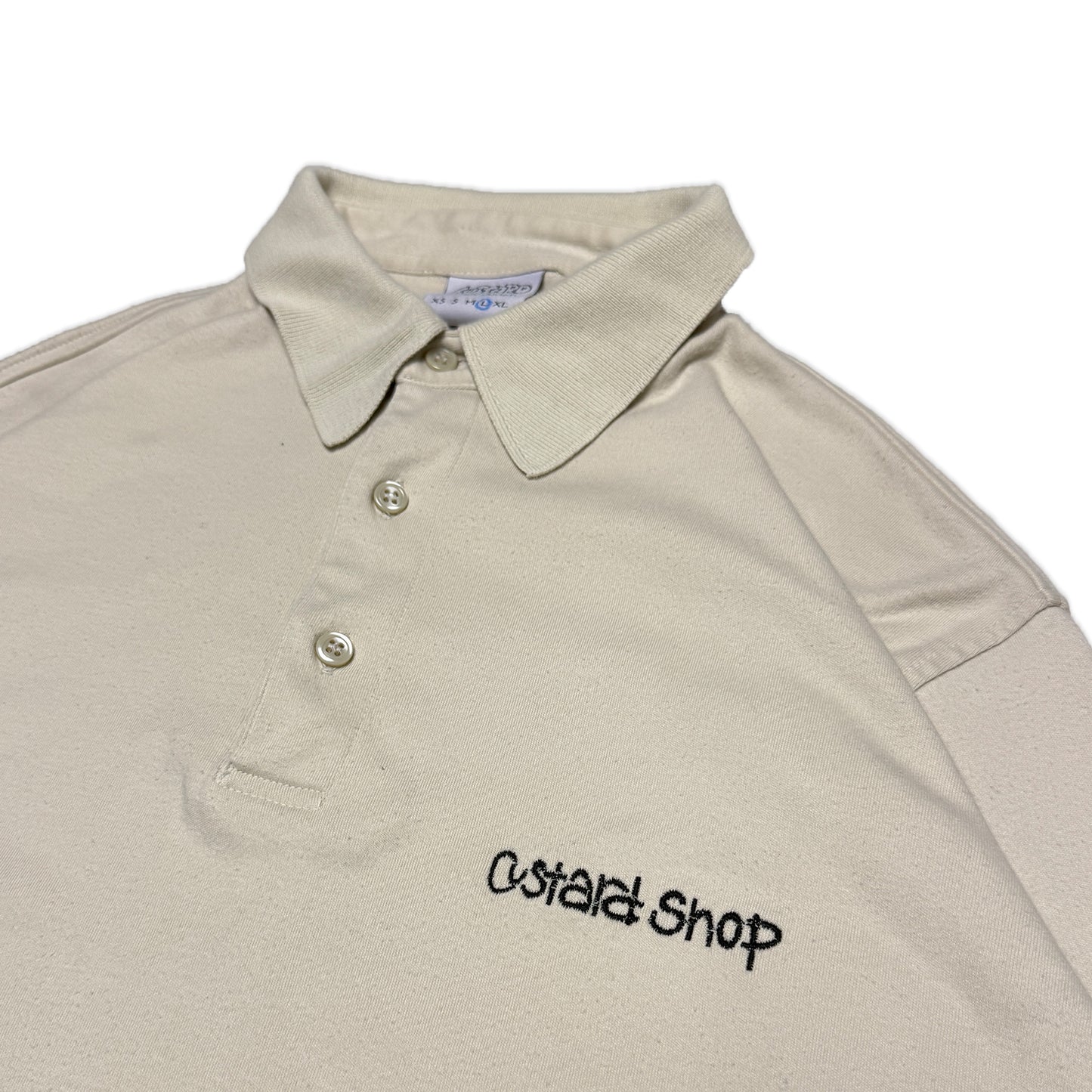 Custard Reclaimed Button Polo | Size Large