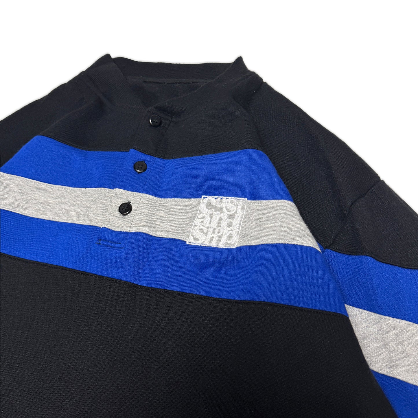 Custard Reclaimed Polo Shirt | Size Large