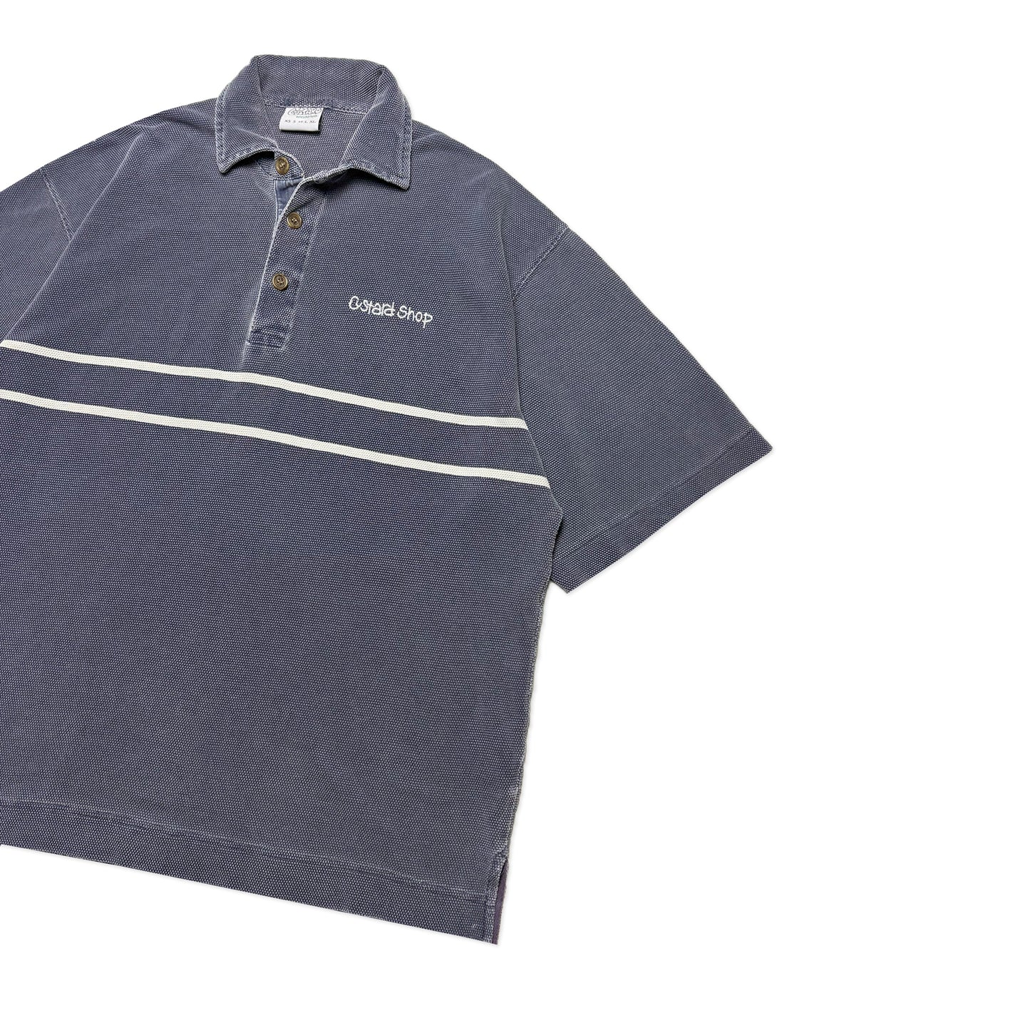 Custard Reclaimed Polo Shirt | Size Large