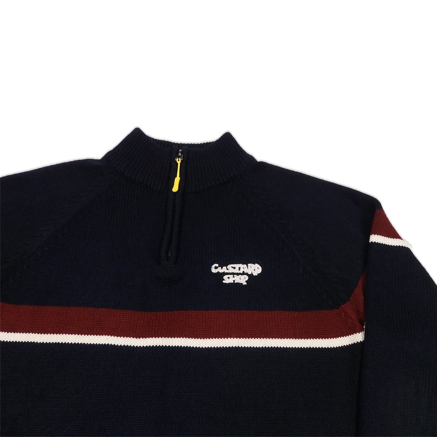 Custard Reclaimed 1/4 Zip Jumper | Size Medium