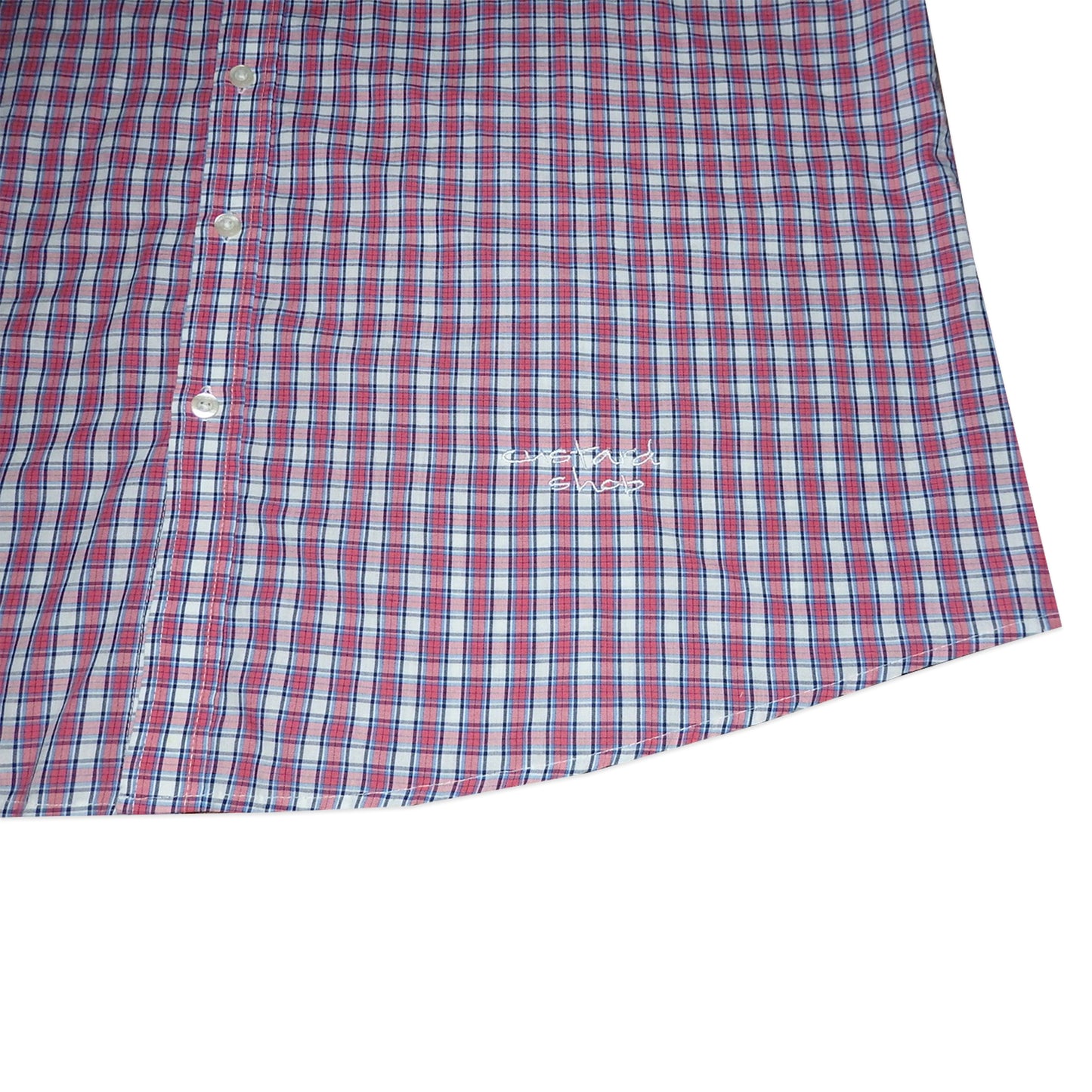Custard Reclaimed Red Check Shirt | Size XL