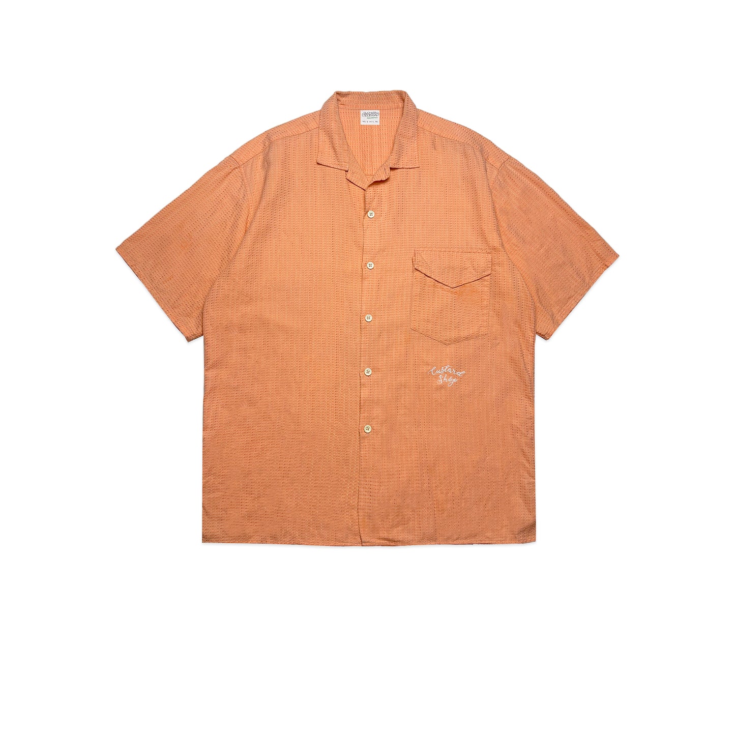 Custard Reclaimed Button Shirt | Size X-Large