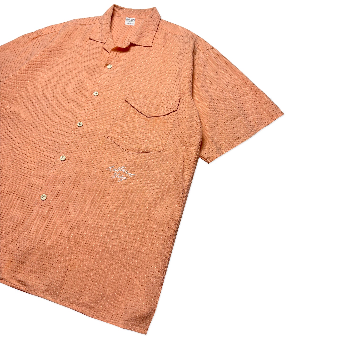 Custard Reclaimed Button Shirt | Size X-Large