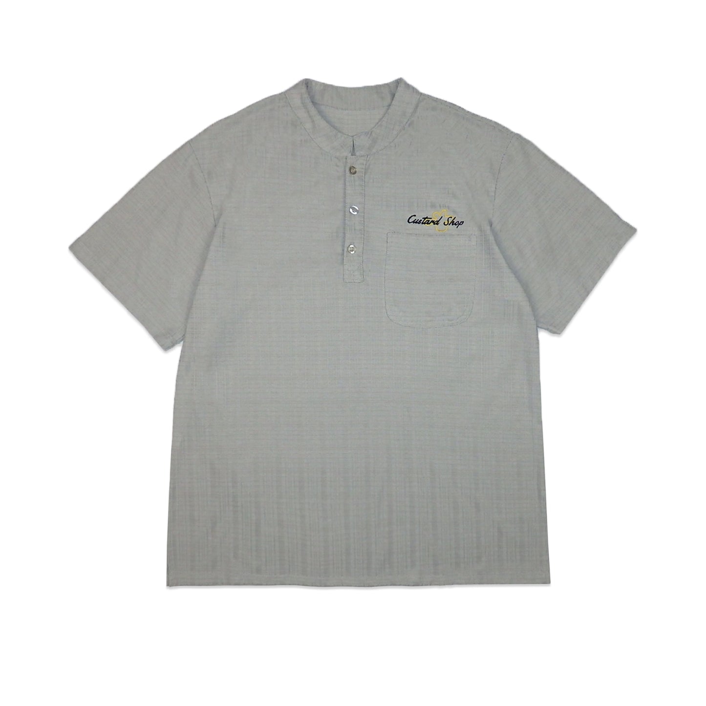 Custard Reclaimed High Collar Shirt | Size Medium