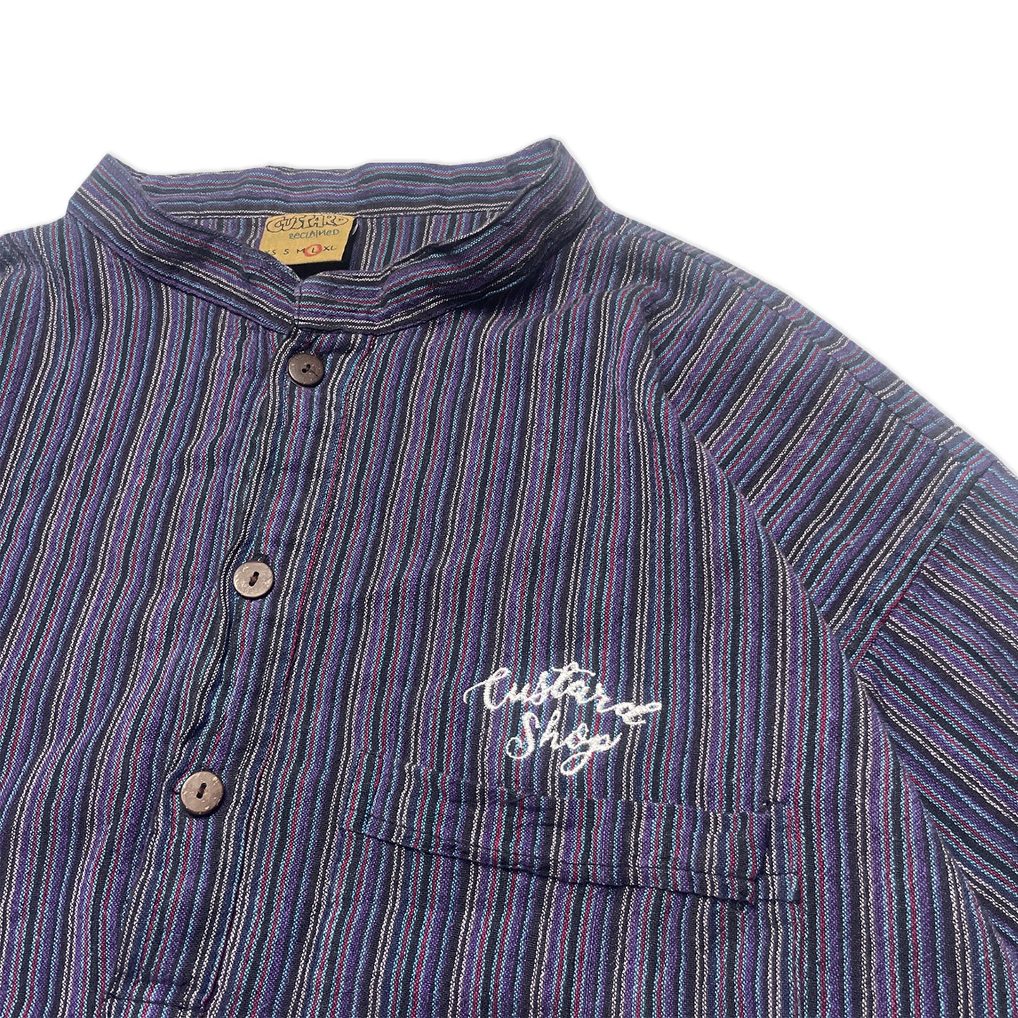 Custard Reclaimed Stripe Shirt | Size Large