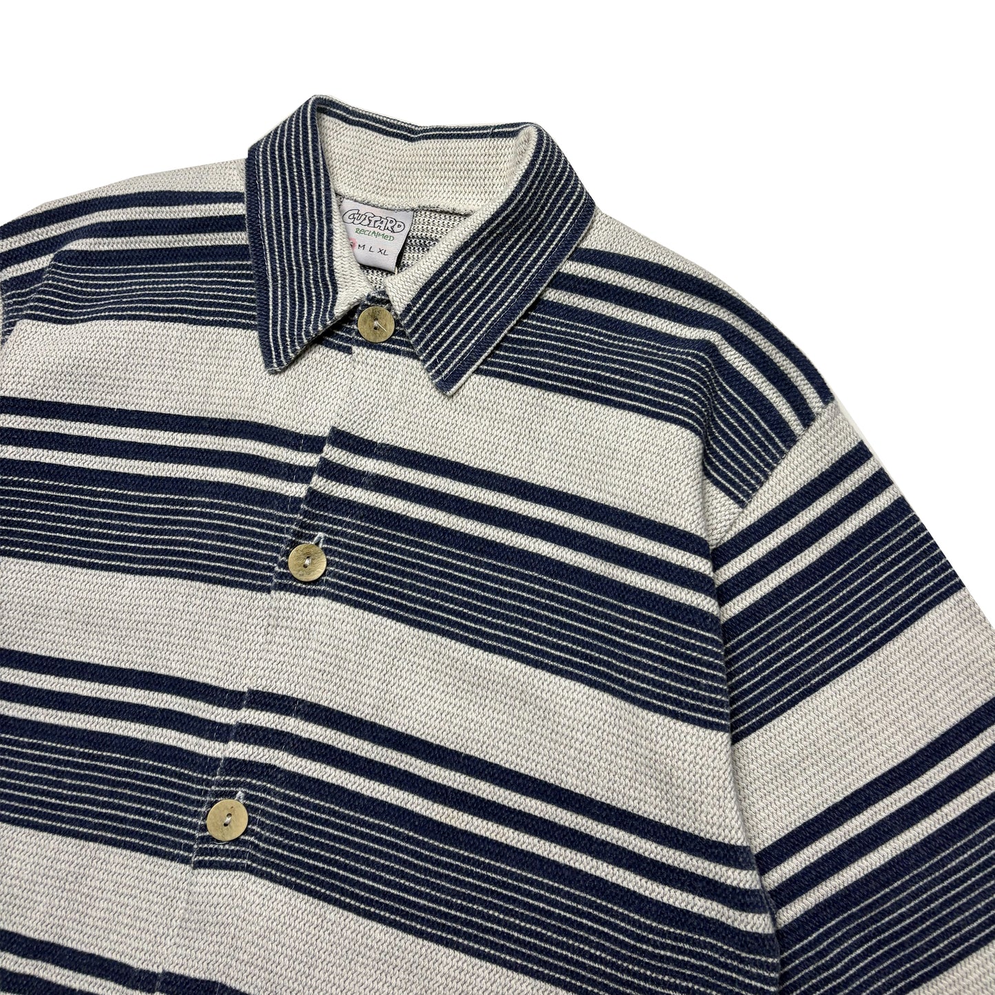 Custard Reclaimed Button Shirt | Size Small