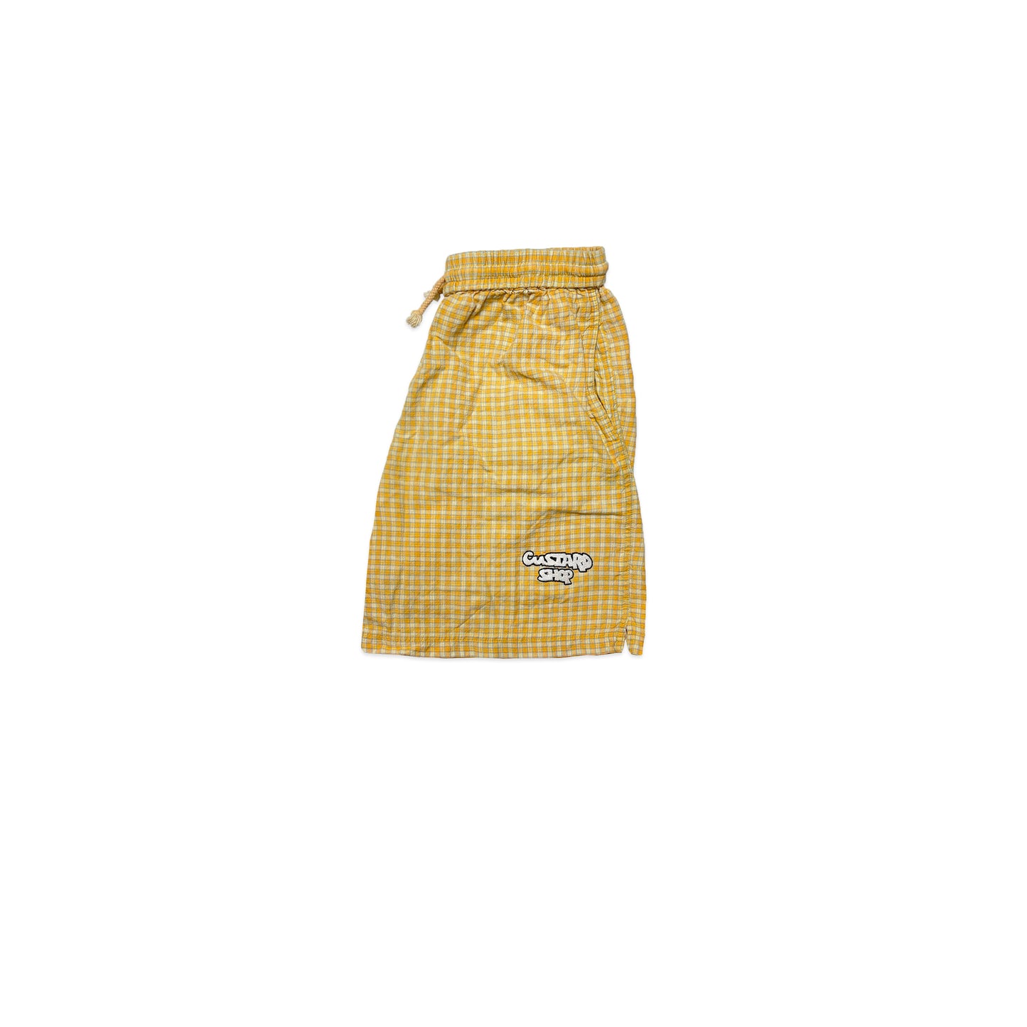 Custard Reclaimed Cheque Short | Size 30"