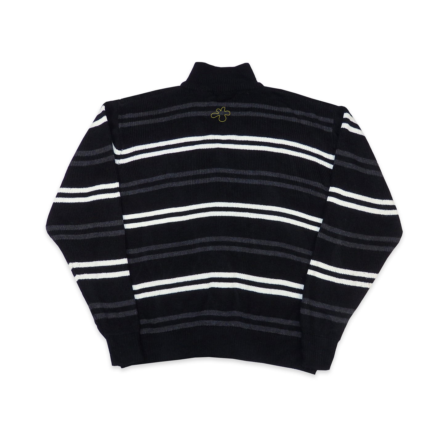 Custard Reclaimed Striped Full-Zip Jumper | Size Large