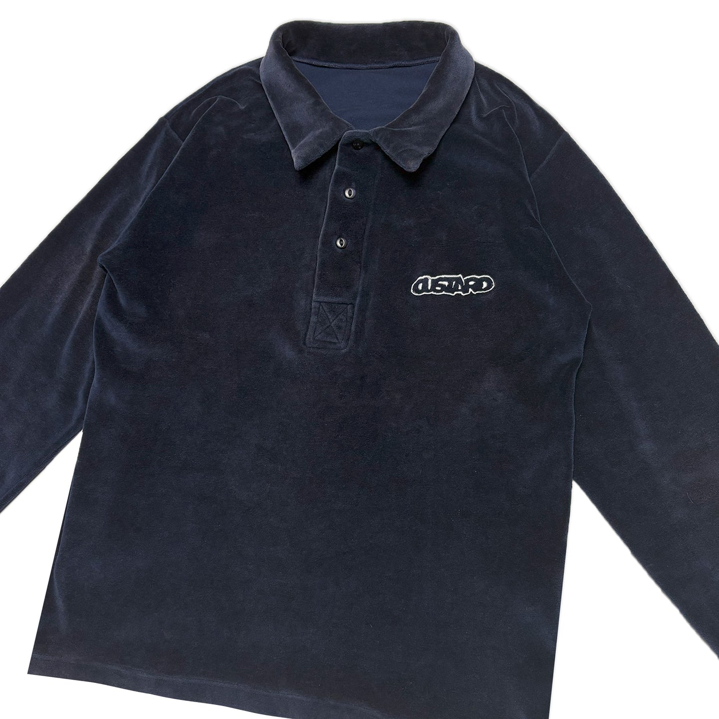 Custard Reclaimed Velour Polo | Size Small
