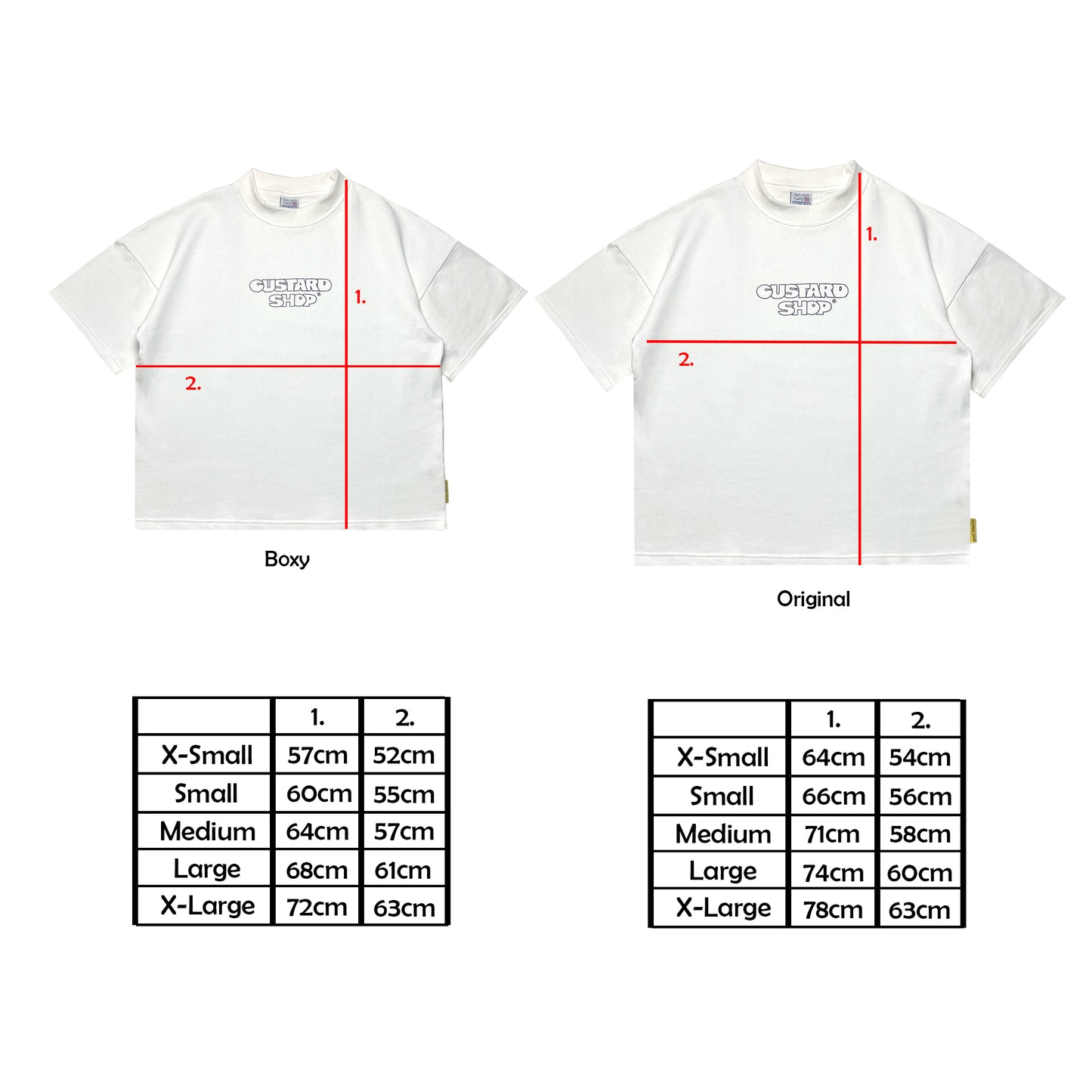 Heavyweight Block Print T-Shirt | White