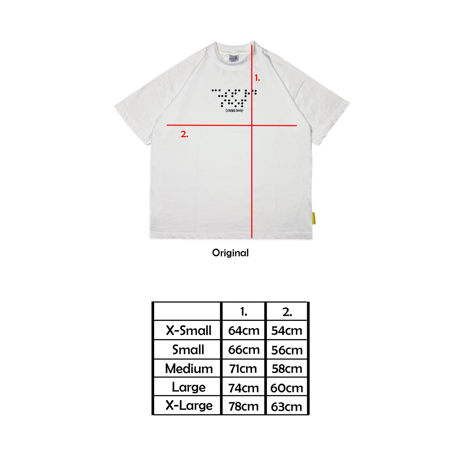 Lightweight Braille T-Shirt | White