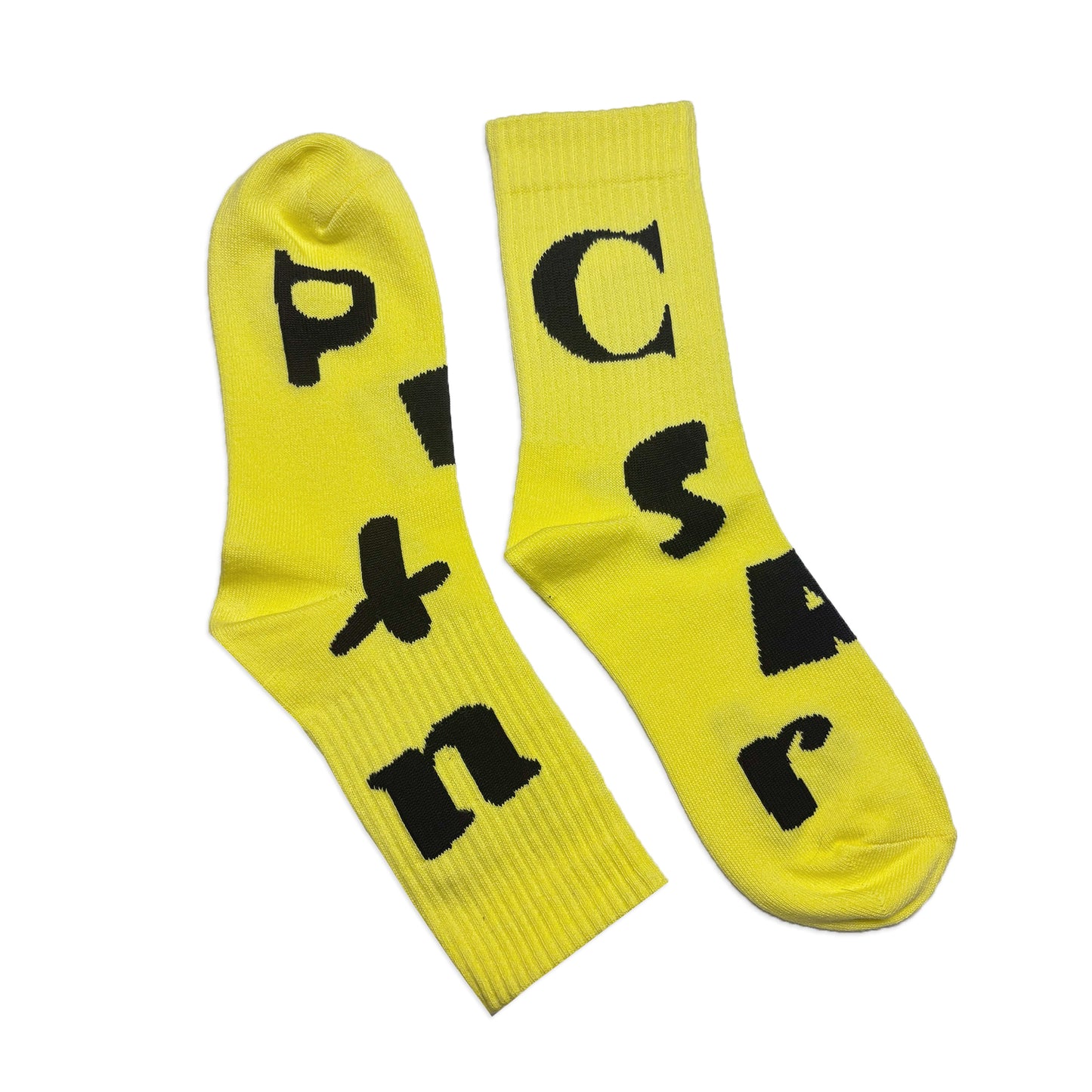 Spell-out Socks | Yellow