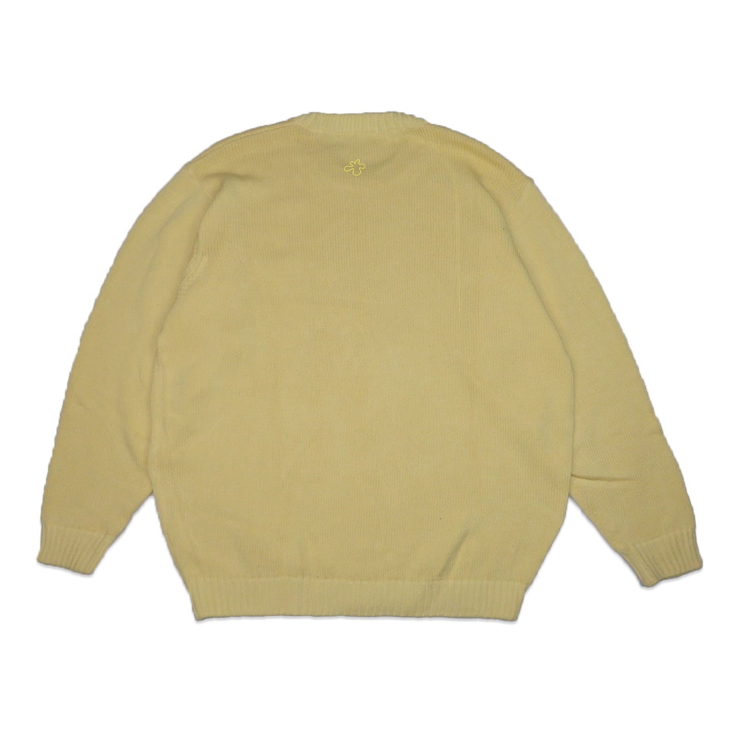 Custard Reclaimed Yellow Knit Jumper | Size Large