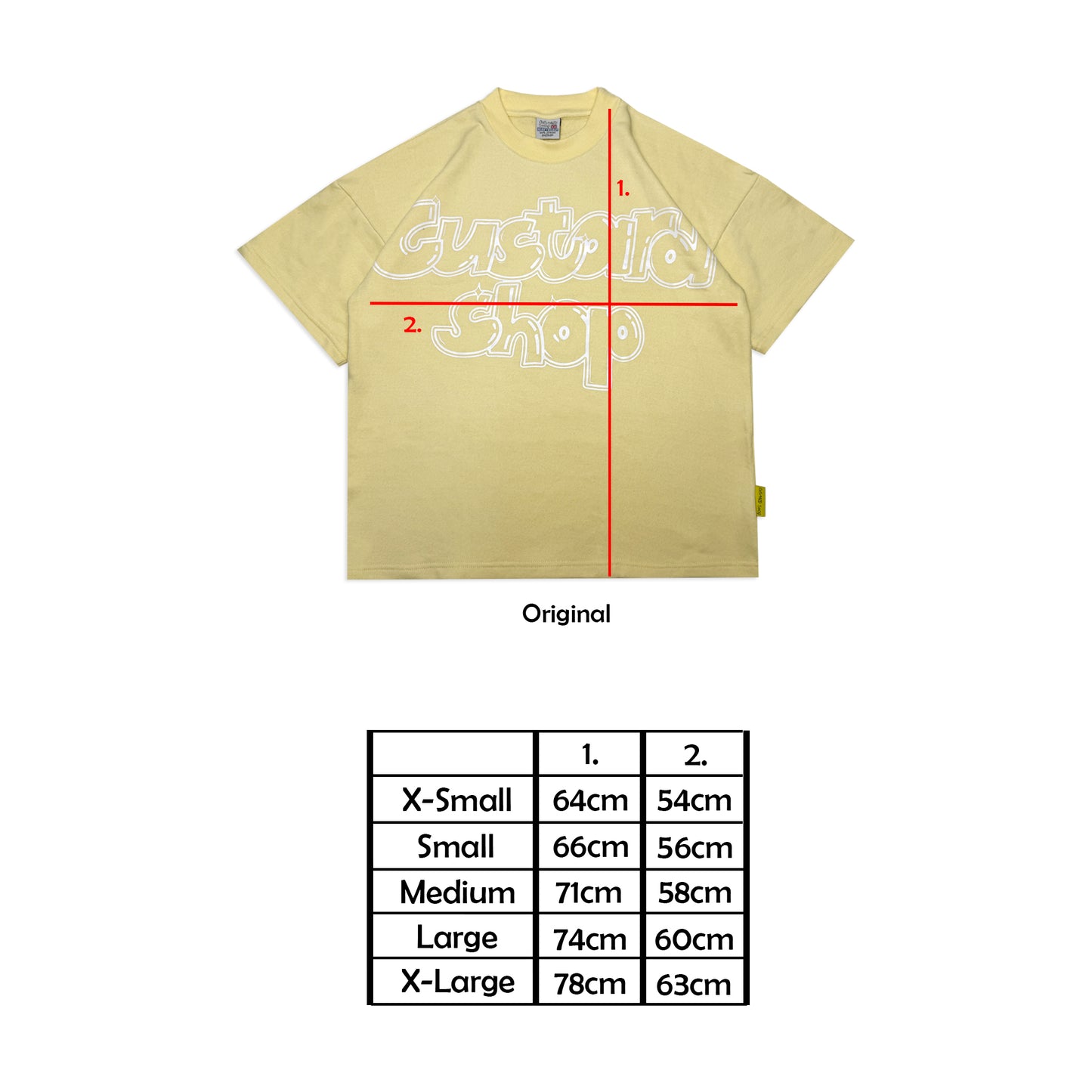 Heavyweight Graffiti Print T-Shirt | Pastel Yellow