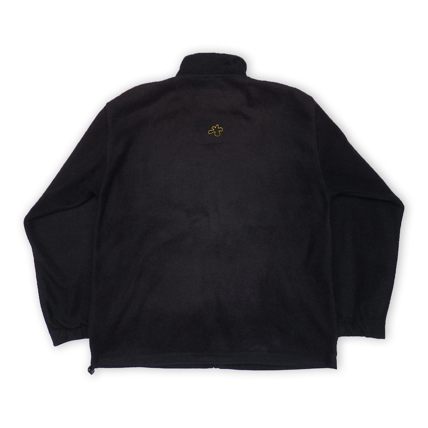 Custard Reclaimed Black Full-Zip Fleece | Size Large