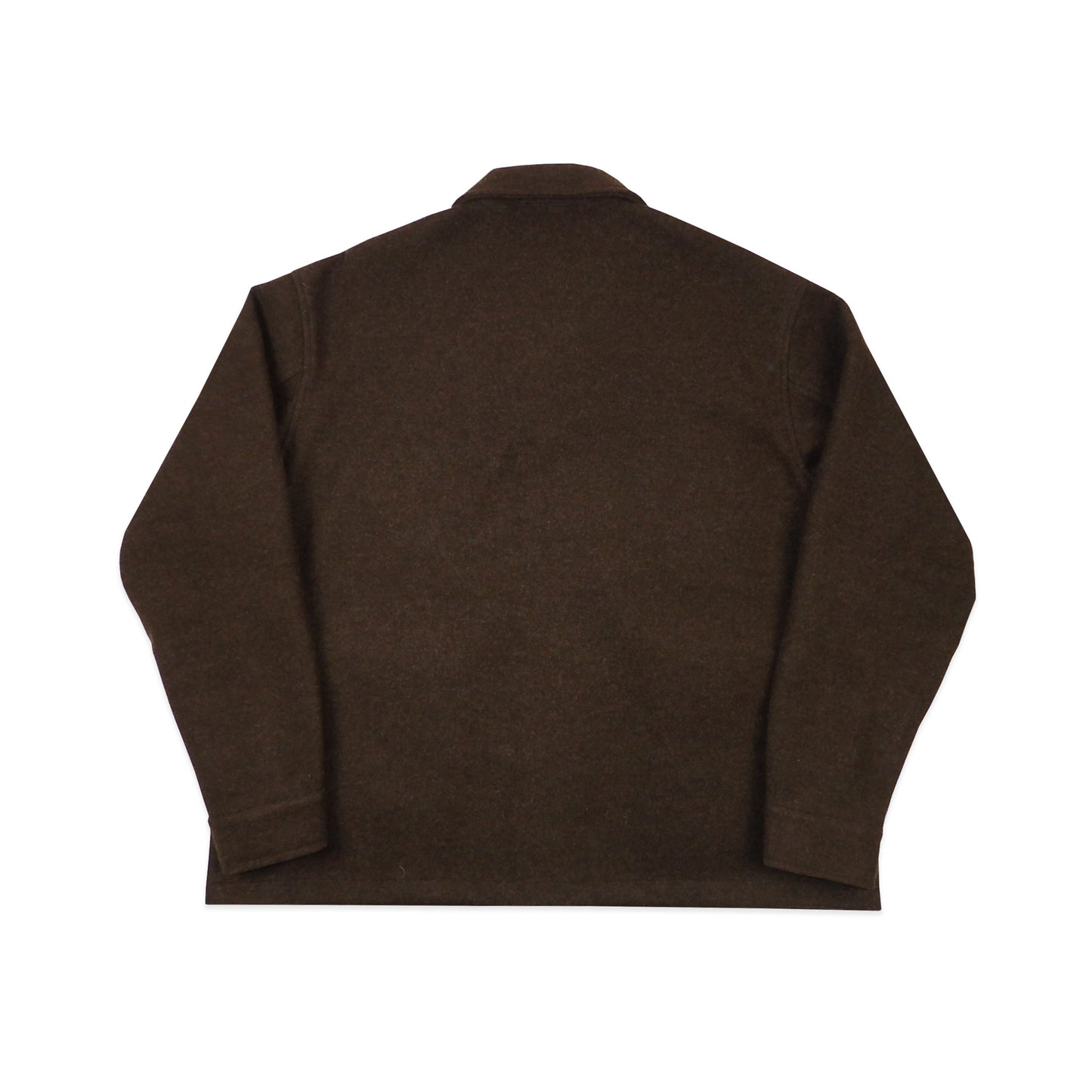 Custard Reclaimed Brown Button-Up Coat | Size Large