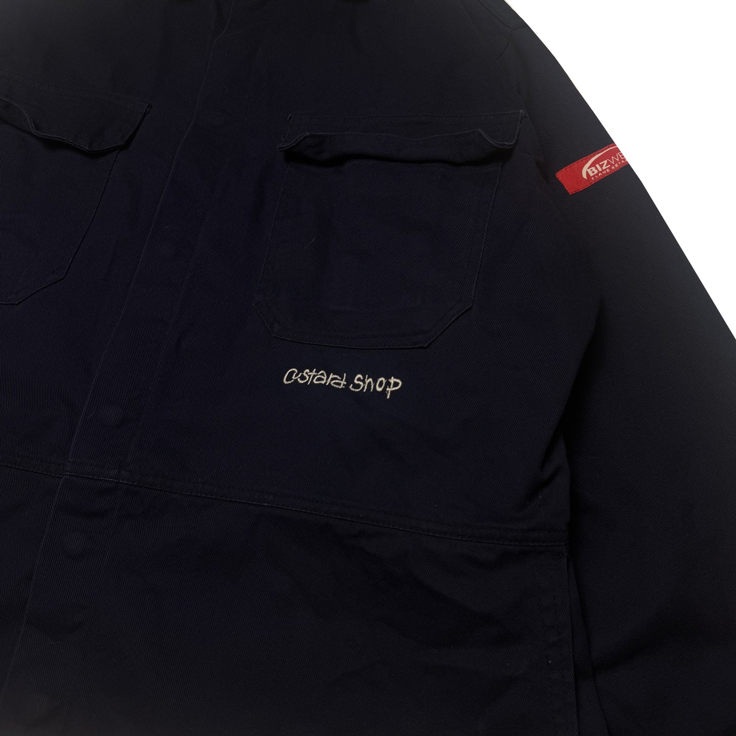 Custard Reclaimed Navy Chore Jacket | Size Large
