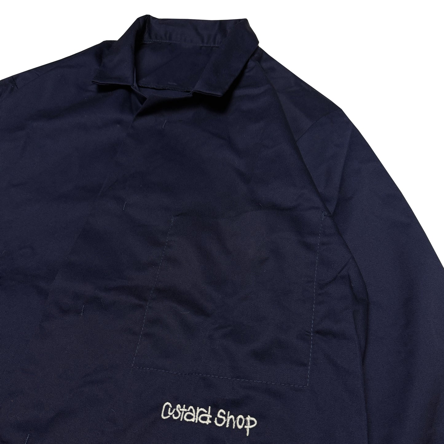 Custard Reclaimed Navy Chore Jacket | Size Large