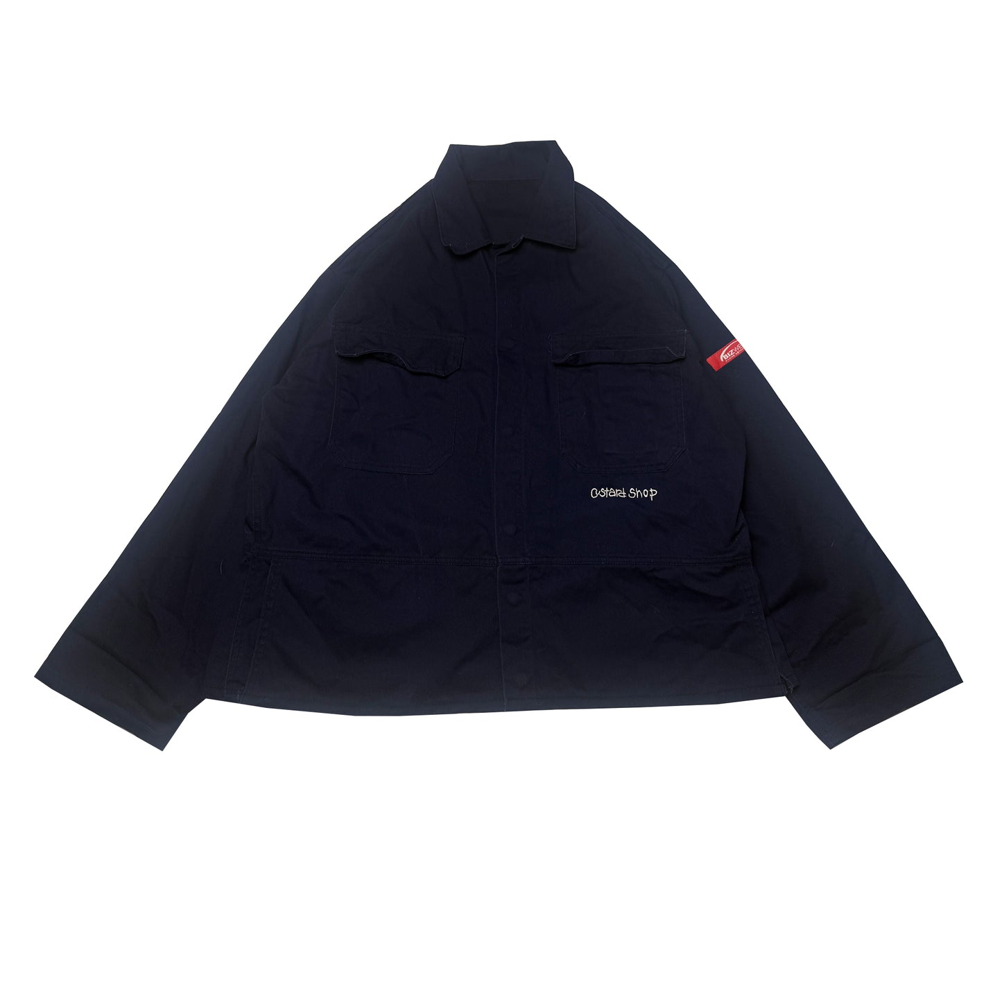 Custard Reclaimed Navy Chore Jacket | Size Large