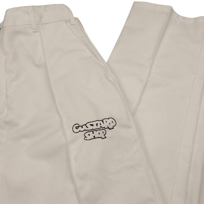 Custard Reclaimed White Worker Trousers | Size 30"