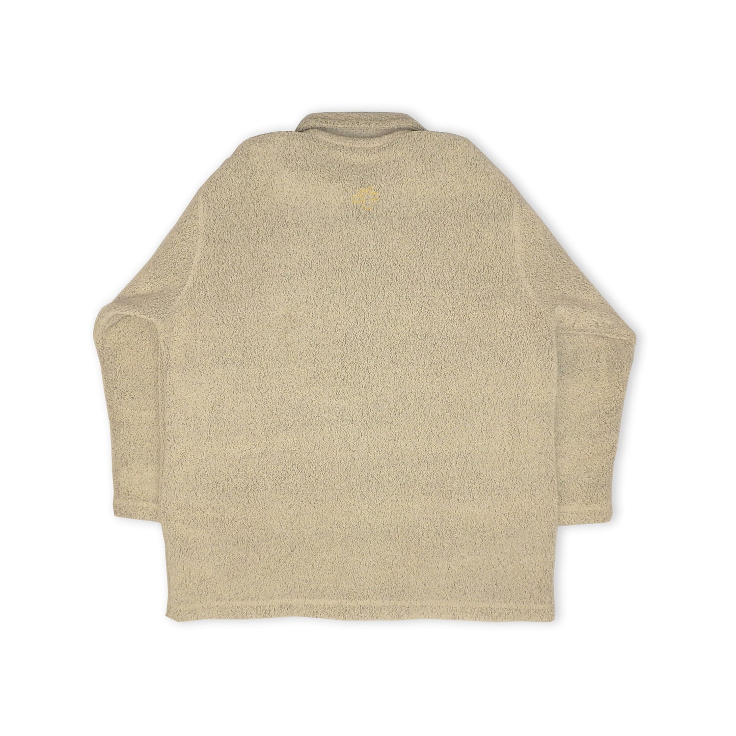 Custard Reclaimed Sherpa Button-Up Jacket | Size Large