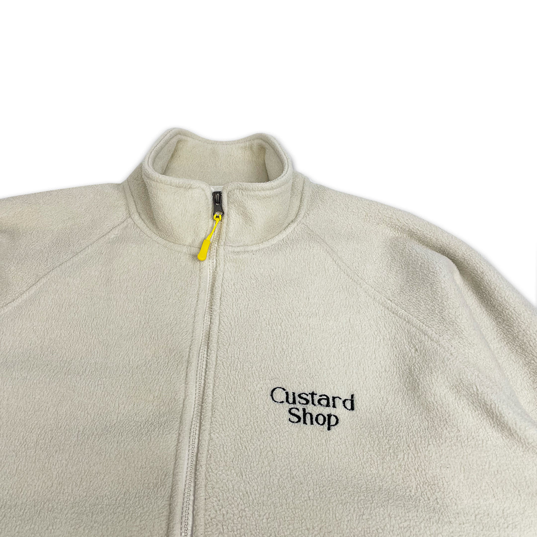 Custard Reclaimed Cream Full-Zip Fleece | Size Large