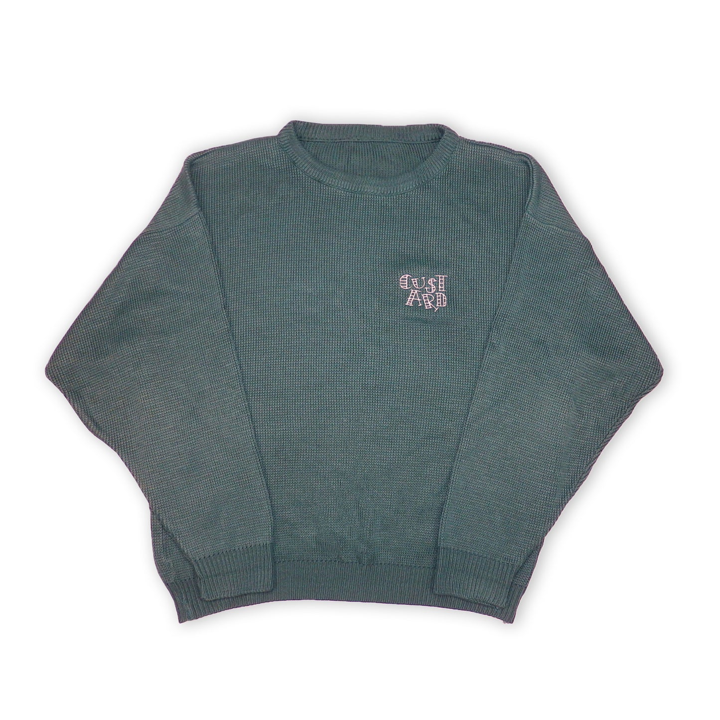 Custard Reclaimed Emerald Knit Jumper | Size Large