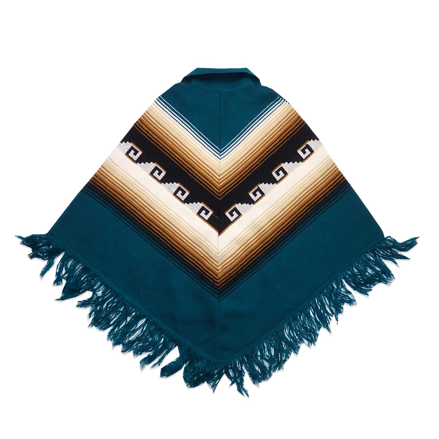 Custard Reclaimed Poncho | Size Medium