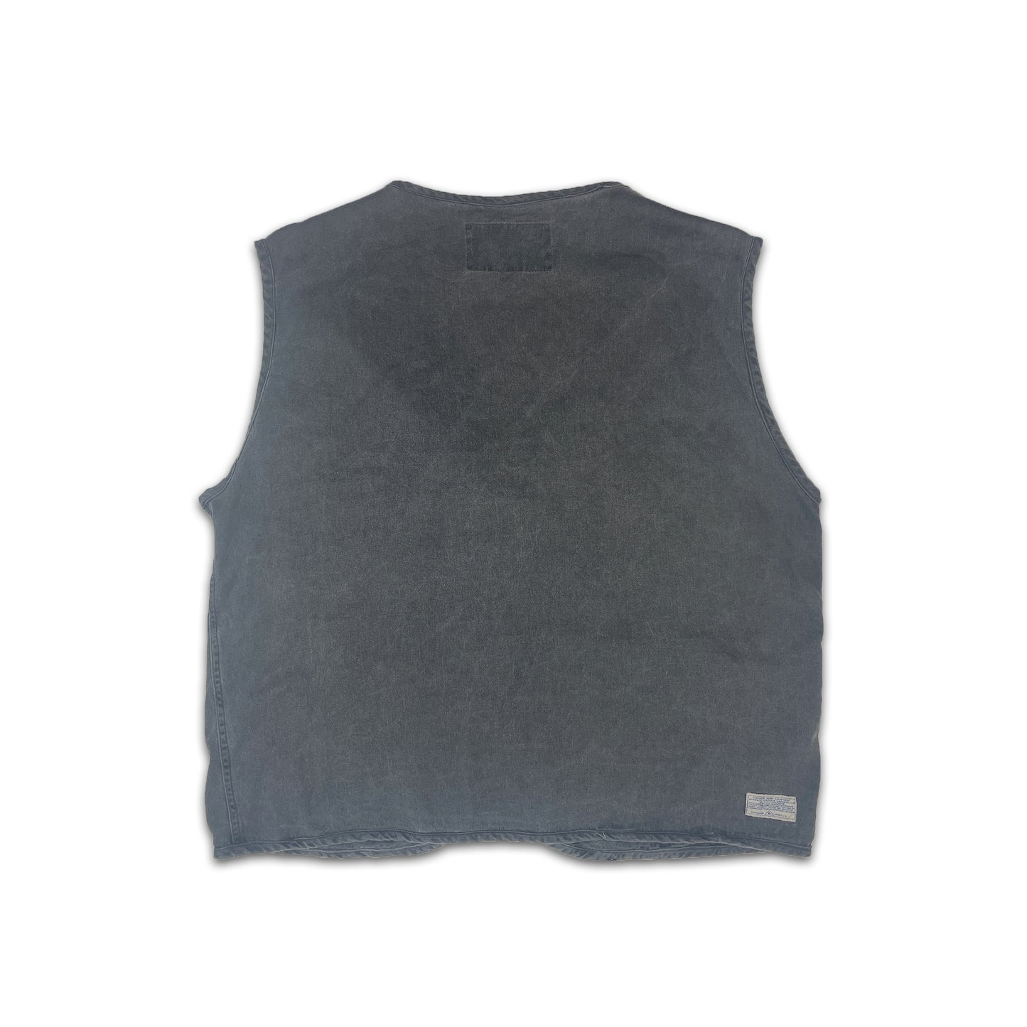 Custard Reclaimed Grey Utility Vest | Size XL