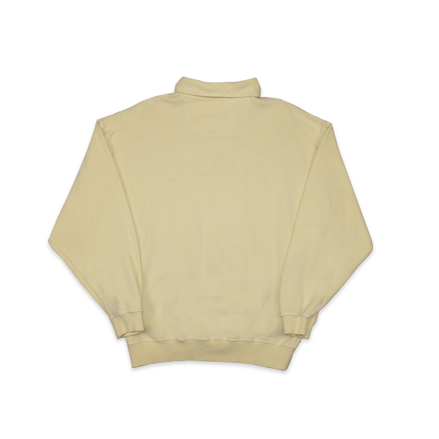 Custard Reclaimed Light Yellow 1/4 Zip | Size Large